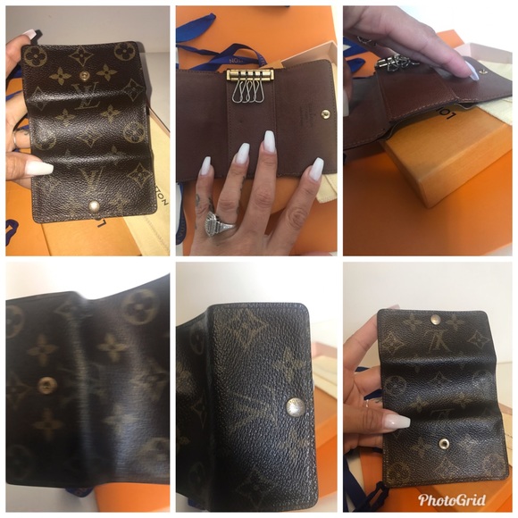 💯% Auth. Louis Vuitton Monogram 4 key case holder - Picture 3 of 7